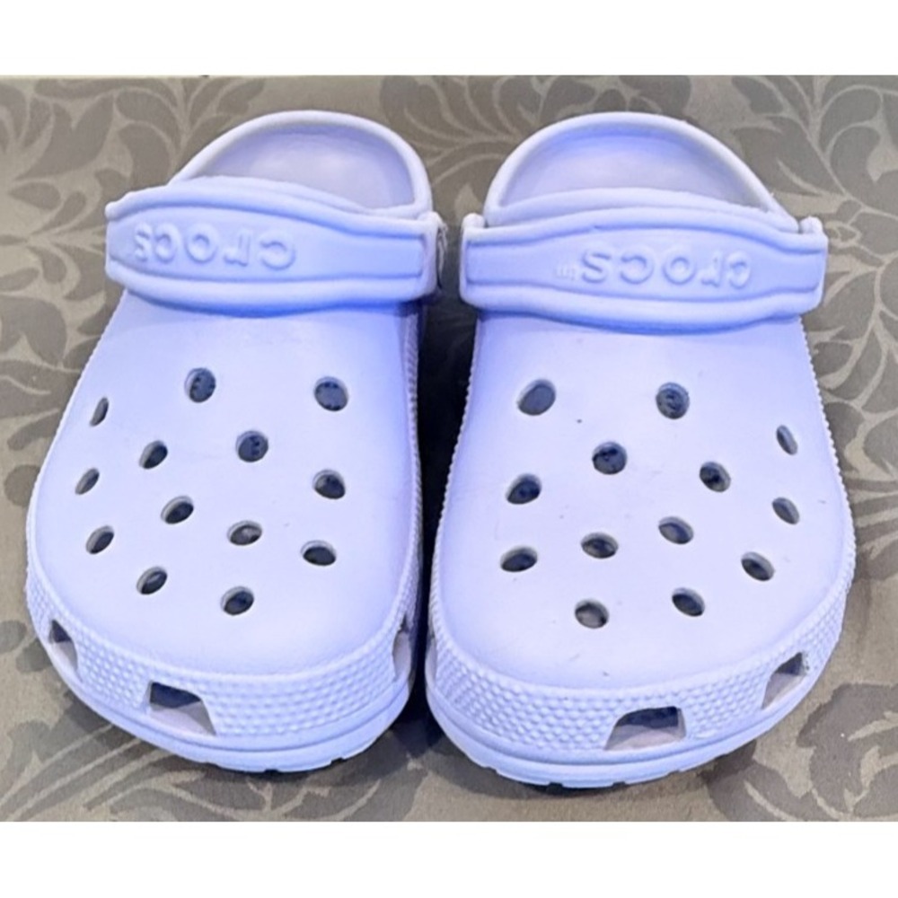 Crocs Classic Clog Lavender Purple W7 M5 Unisex Slip On Comfort Casual Shoes - Picture 2 of 10